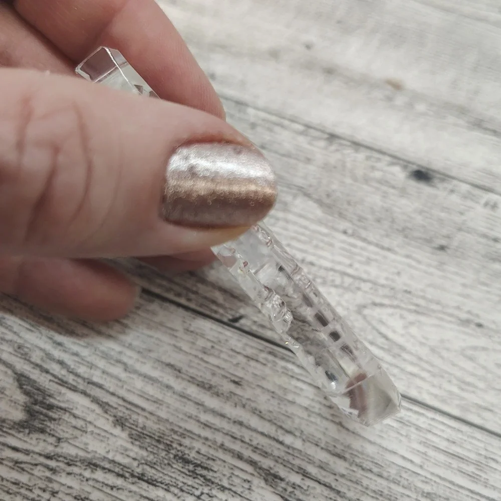 1978 Clear Christmas Bell Ornament Acrylic Retro Holiday Decor‎